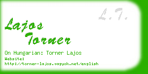 lajos torner business card